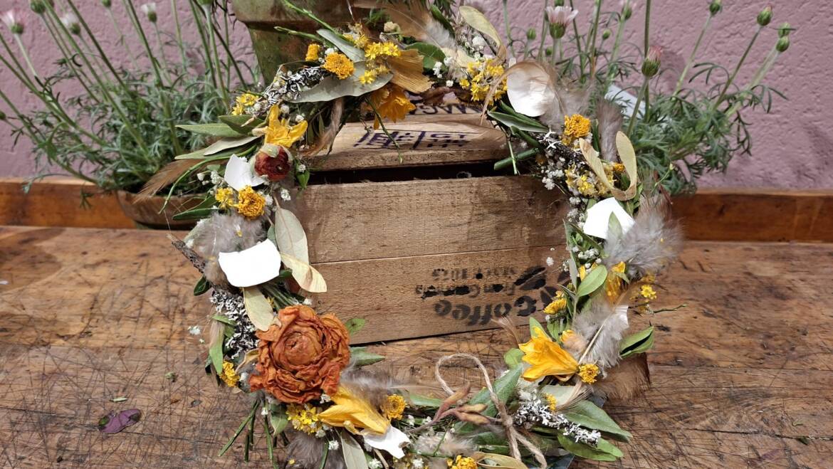 Erster Frühlingsschmuck an der Haustüre