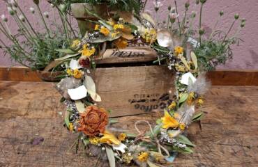 Erster Frühlingsschmuck an der Haustüre