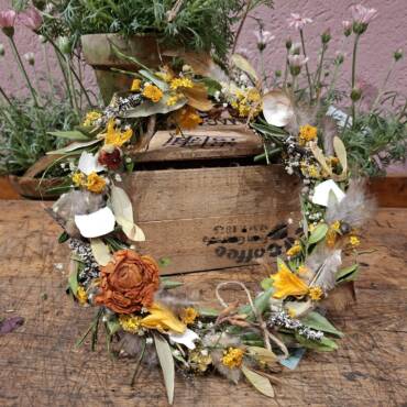 Erster Frühlingsschmuck an der Haustüre